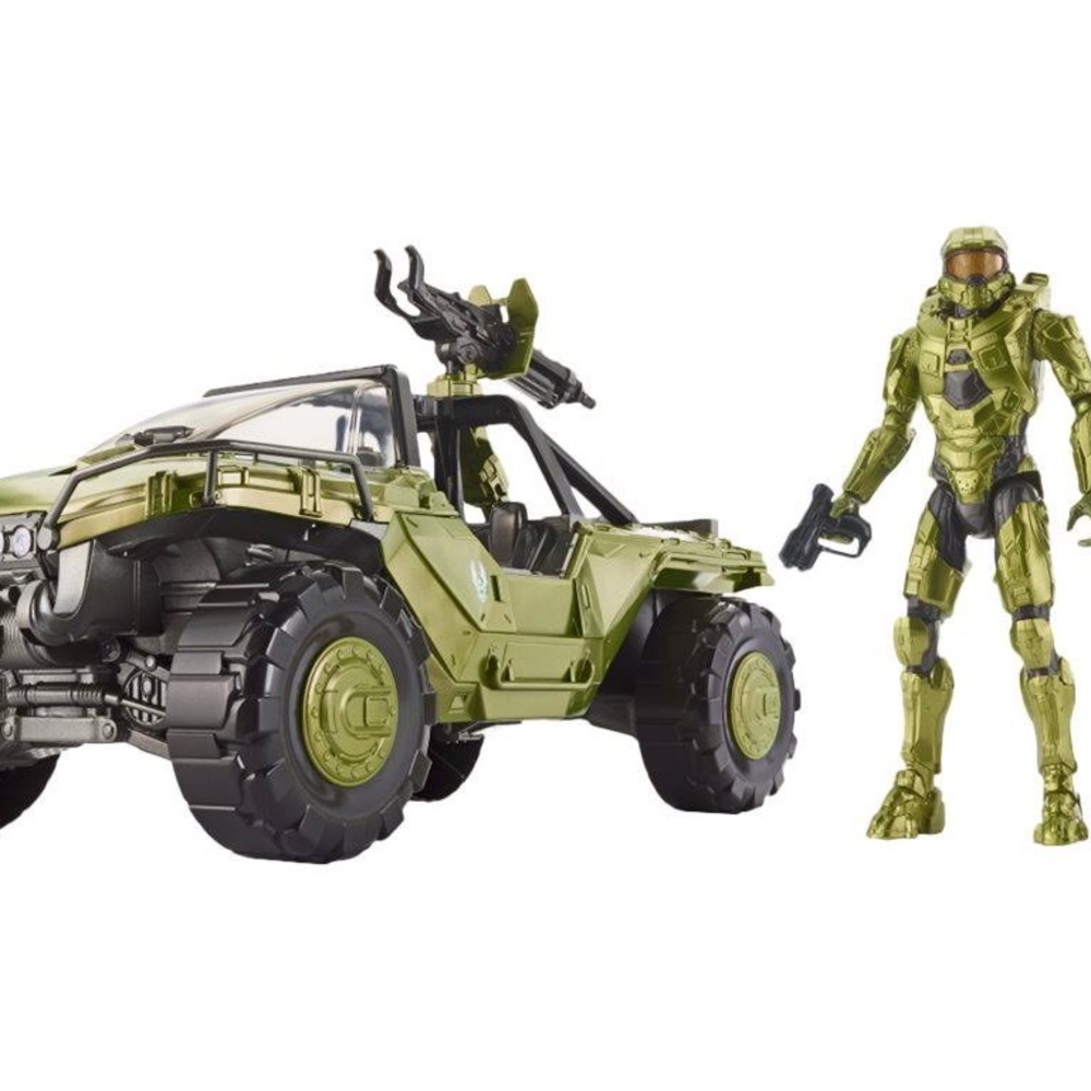 Halo Warthog Vehicle With Master Chief